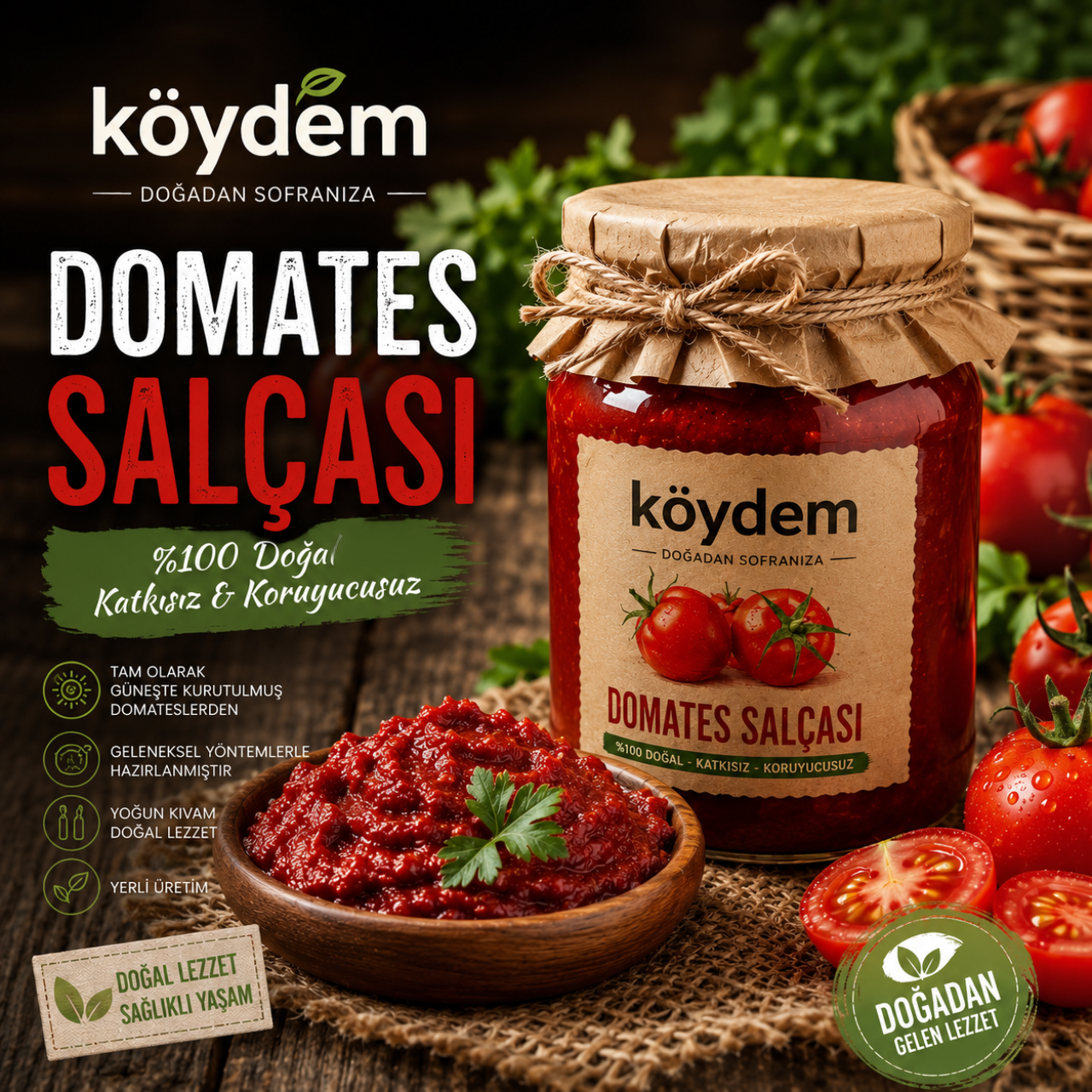 KÖYDEM EV YAPIMI SALÇA